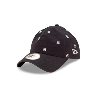 Sapca New Era Detroit Tigers MLB All Over Logo Casual Classic Adjustable - Albastri